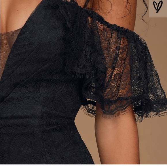 👑 Black Lulu’s Lace Dress +FREE GIFT! - Picture 7 of 8